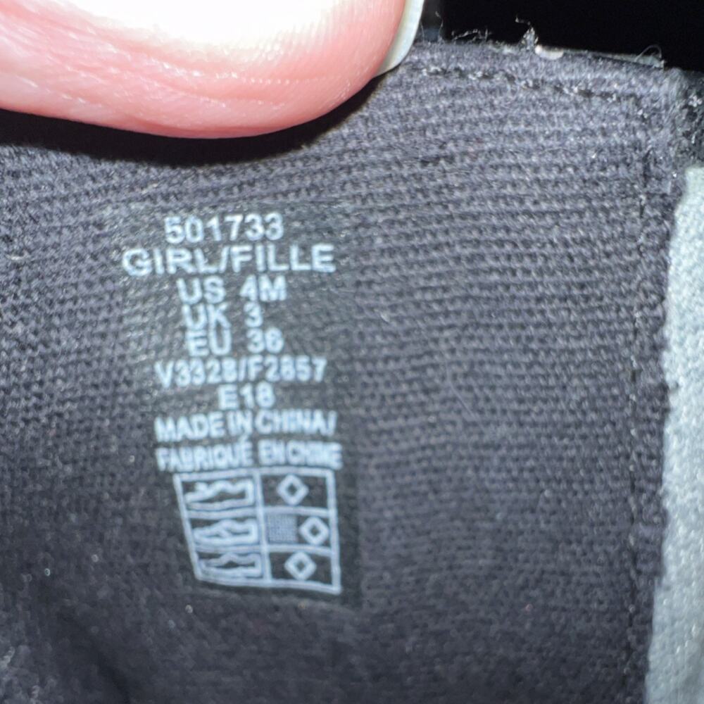 Lands' End Girls Black Buckle Zip Mid-Calf Bootie Round Toe Flat Heel 4M - Picture 2 of 8